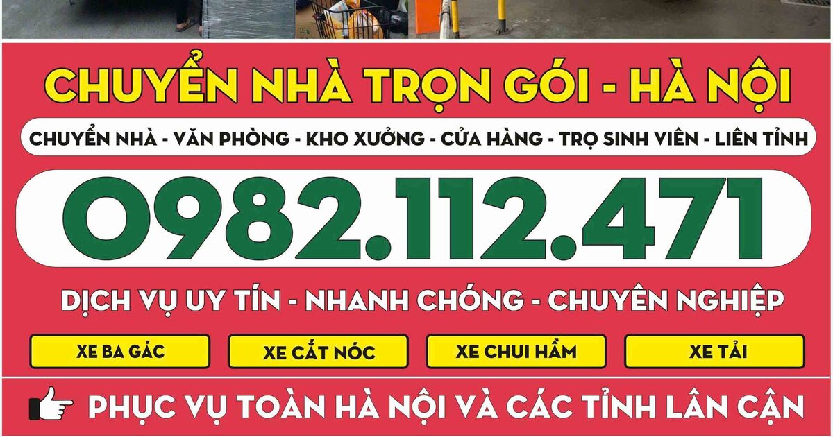 Chuyển Nhà Trọn Gói Phúc Thọ – Dọn Dẹp, Bốc Xếp, Vận Chuyển Tận Nơi